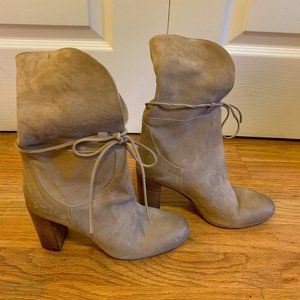 Free People - Suede - Fold Down - Vero Cuoio Boots - Sz 38